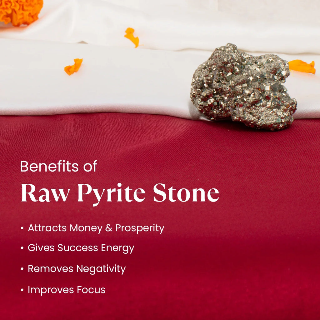 Dhan Vridhi with Raw Pyrite Stone Combo