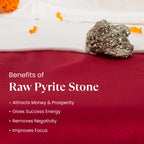 Dhan Vridhi with Raw Pyrite Stone Combo