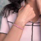 Rose Quartz Bracelet (Women - 6mm Beads)