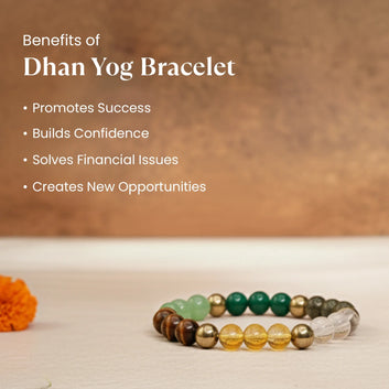 Vyapar Samriddhi Combo - Dhan Yog Bracelet with Citrine Pyramid