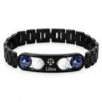 Libra Zodiac Bracelet in Black Metal | Trendy Astrology Jewellery Gift