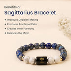 Libra (तुला राशि) Zodiac Lapis Lazuli & Howlite Bracelet || 𝟮𝟯 𝗦𝗲𝗽 – 𝟮𝟮 𝗢𝗰𝘁 ||