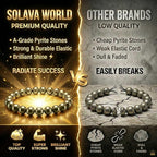 Raw Pyrite Bracelet with FREE Raw Selenite Plate