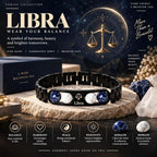 Libra Zodiac Bracelet in Black Metal | Trendy Astrology Jewellery Gift