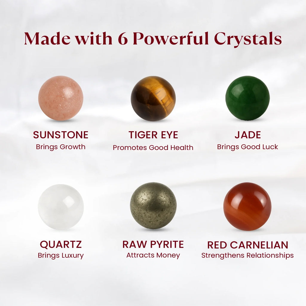 Dhan Vridhi with Raw Pyrite Stone Combo