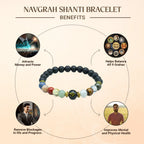 Navgrah Shanti Bracelet with FREE Raw Selenite Plate