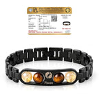 Black Metal Pisces Zodiac Bracelet for Men & Women | Stylish Astrology Sign Jewelry