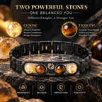 Black Metal Pisces Zodiac Bracelet for Men & Women | Stylish Astrology Sign Jewelry
