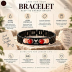 Black Metal Taurus Zodiac Bracelet for Men and Women, Stylish Bull Sign Astrology Jewellery, Trendy Everyday Wear Gift