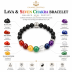 7 Chakra Bracelet for Men & Women | Healing Crystal Bracelet