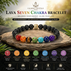 7 Chakra Bracelet for Men & Women | Healing Crystal Bracelet