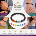 7 Chakra Bracelet for Men & Women | Healing Crystal Bracelet