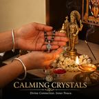 Silver Capped Karungali Malai with Lord Murugan Vel Pendant