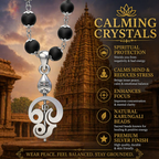 Lord Murugan Vel Pendant Karungali Mala with Silver Cap | Original Spiritual Necklace