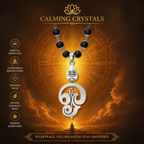 Lord Murugan Vel Pendant Karungali Mala with Silver Cap | Original Spiritual Necklace
