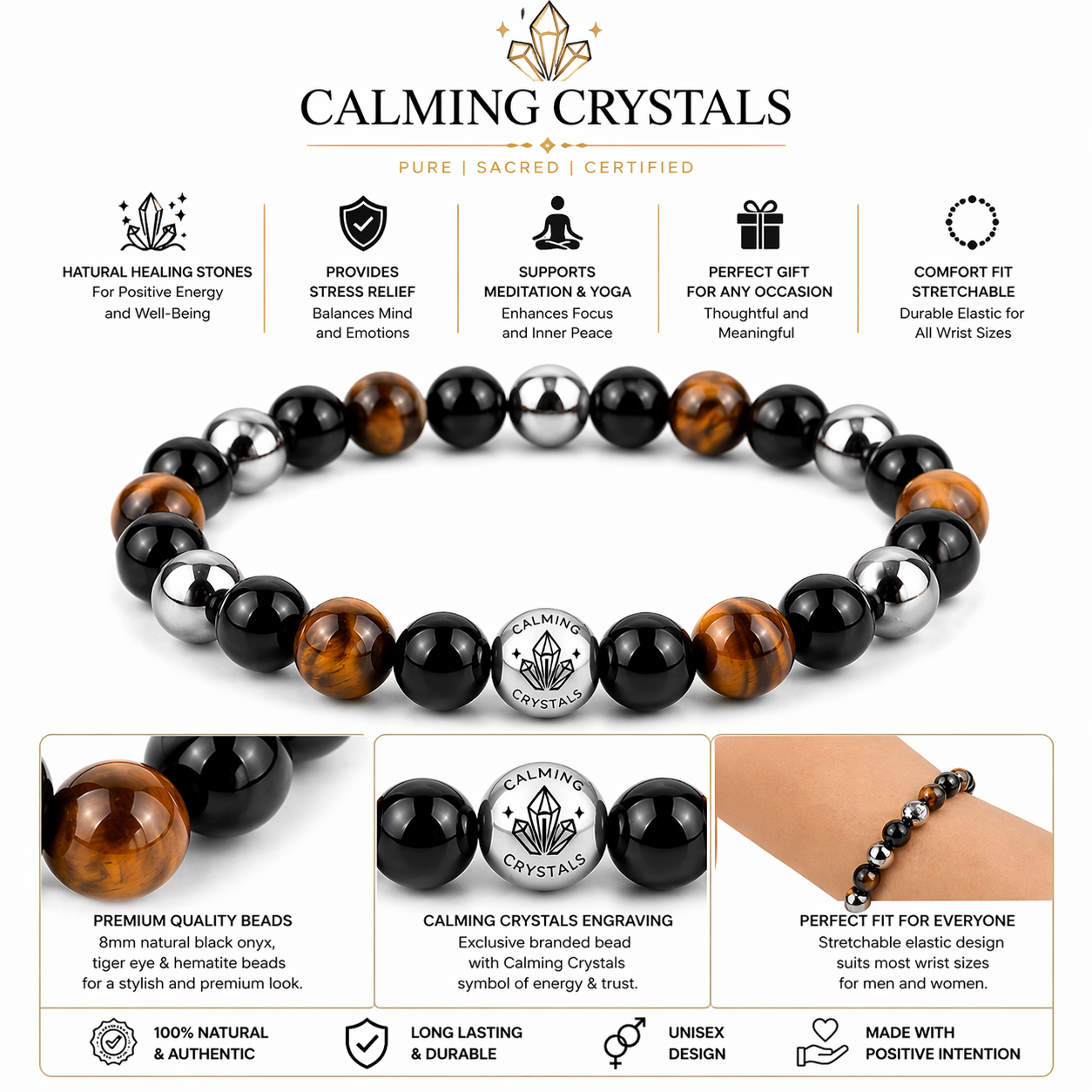 Money Maker Bracelet with FREE Raw Selenite Plate