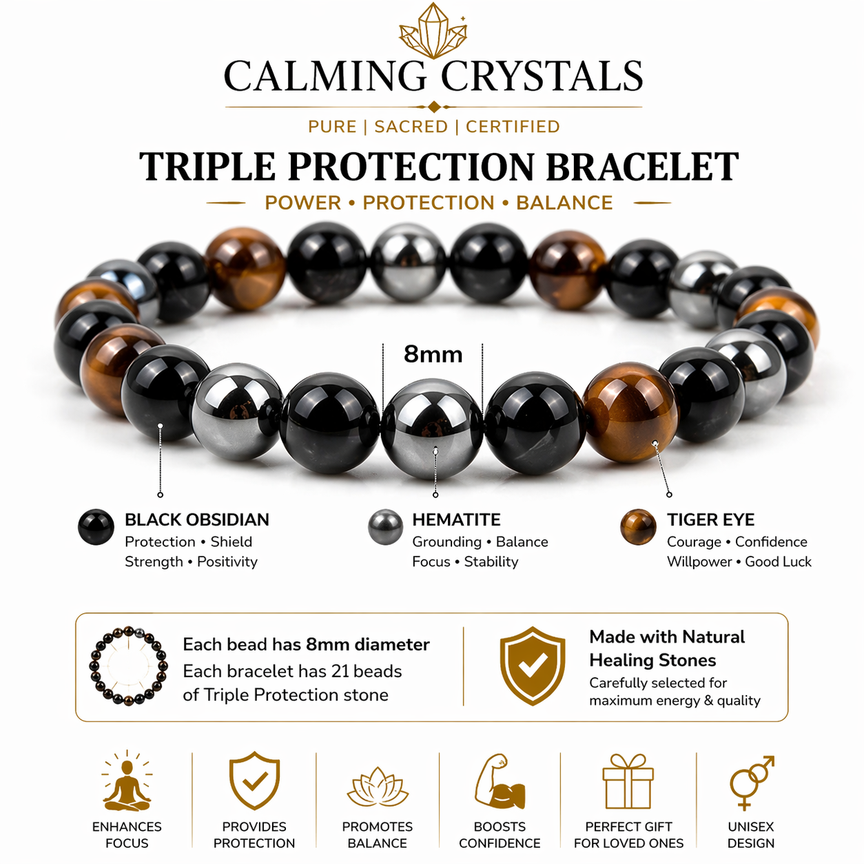 Money Maker Bracelet with FREE Raw Selenite Plate