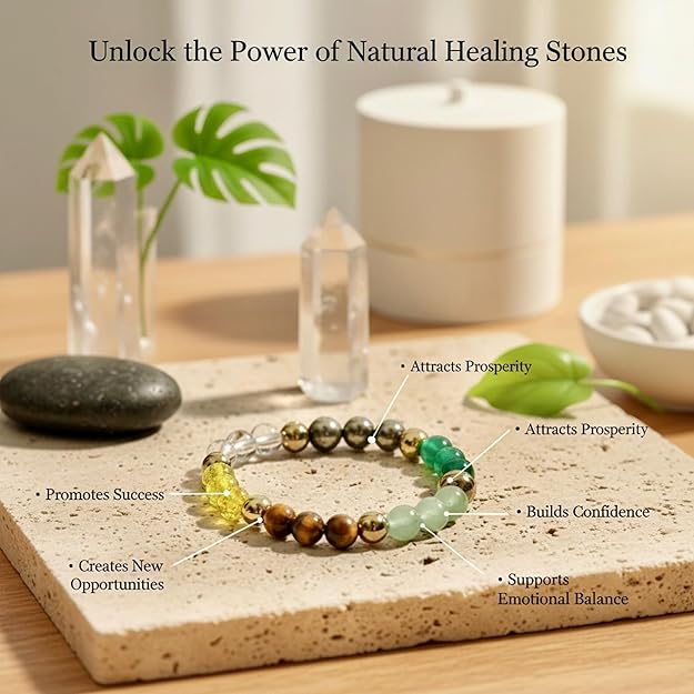 Maha Lakshmi Siddh Dhan Yog Bracelet | FREE Selenite Plate