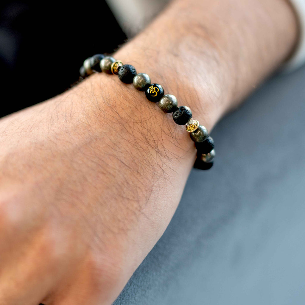 Wealth OM Pyrite Bracelet