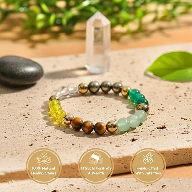 Maha Lakshmi Siddh Dhan Yog Bracelet | FREE Selenite Plate
