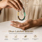 Dhan Yog 8mm Bracelet With Free Raw Selenite Plate