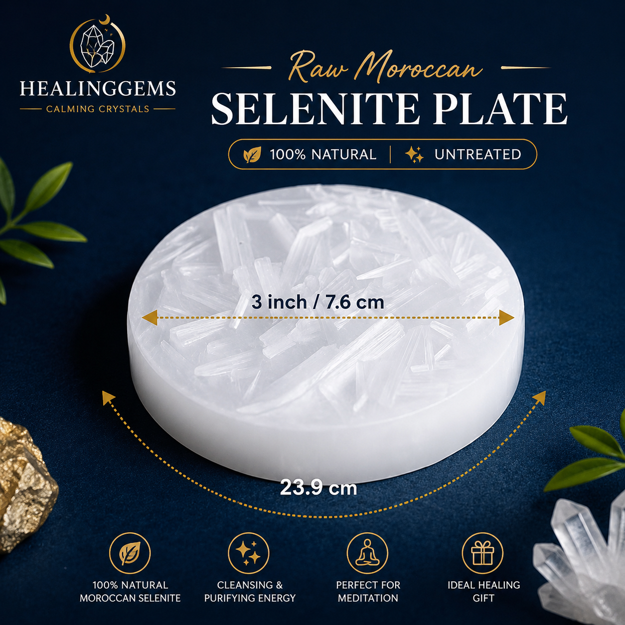 Maha Lakshmi Siddh Dhan Yog Bracelet | FREE Selenite Plate