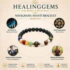Navgraha Bracelet | 9 Planet Gemstone Bracelet for Balance